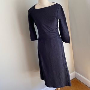 Anthropologie Akemi + Kin Tegan Knit Shimmer Metallic Black Dress